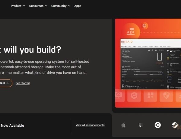 unRAID Server Pro สำหรับเซิร์ฟเวอร์ที่โฮสต์ด้วยตนเองและการจัดเก็บข้อมูลแบบเชื่อมต่อเครือข่าย