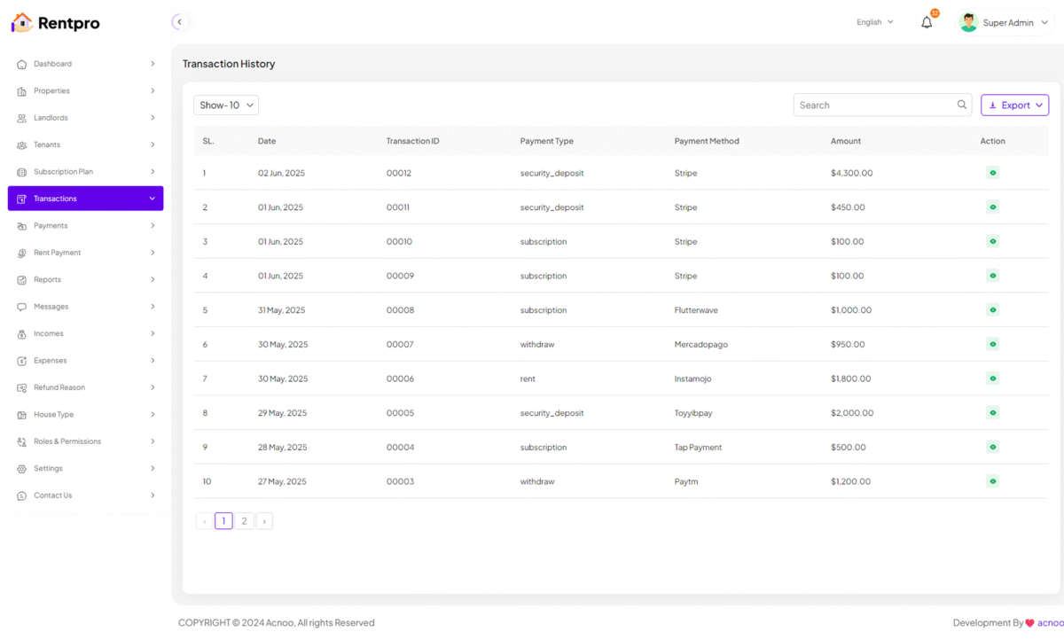 ### ภาษาไทย: 🏡 RentPro - ซอฟต์แวร์บริหารจัดการอสังหาริมทรัพย์และเช่า ที่ดีที่สุด - Image 3