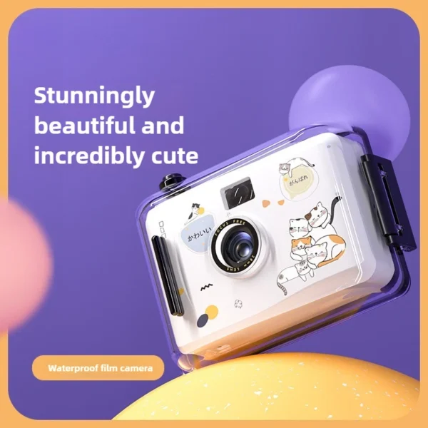 กล้องฟิล์มกันน้ำขนาดเล็ก กล้องย้อนยุคสำหรับเด็กนักเรียน ของขวัญน่ารัก