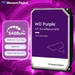ฮาร์ดดิสก์ WD Purple Surveillance สำหรับใช้งานภายใน ขนาด 3.5 นิ้ว แคช 64M SATA III 6Gb/s ความจุ 1TB 4TB 6TB 8TB สำหรับกล้องวงจรปิด DVR NVR