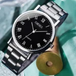 แฟชั่นผู้ชายอัตโนมัตินาฬิกา Casual Steel Band ชายกีฬานาฬิกาควอตซ์นาฬิกา Relogio Masculino Reloj Hombre