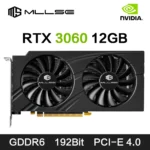 การ์ดจอ3060 mllse RTX 12GB 192Bit PCI Express 4.0 × 16 8Pin NVIDIA GPU RTX 3060การ์ดแสดงผลสำหรับเล่นเกม