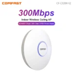 COMFAST 300Mbps ไร้สายเพดาน AP 2.4G 802.11b/g/n Wifi ในร่ม Wireless Router Wifi Access Point 48V POE สัญญาณ Wifi เครื่องขยายเสียง