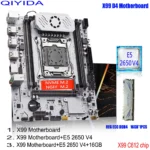ชุดมาเธอร์บอร์ด X99 qiyida เซ็ต LGA 2011-3ชุด Xeon E5 2650 V4 CPU พร้อมหน่วยความจำ DDR4 16GB หน่วยความจำ ECC RAM SSD NVMe M.2 X99ชิป C612