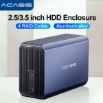 Acasis HDD กรณี SATA RAID Storage Enclosure Dual Bay Hard Drive Docking Station Array สําหรับ 2.5/3.5 นิ้วฮาร์ดไดรฟ์ภายนอกกรณี