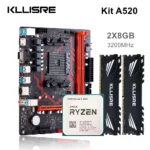 Kllisre A520 ชุดเมนบอร์ด AMD Ryzen R5 3600 cpu DDR4 16GB 3200MHz หน่วยความจําเดสก์ท็อป