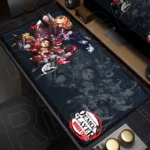 แผ่นรองเมาส์ลายอนิเมะดาบพิฆาตอสูร: คิเมทสึ โนะ ไยบะ ทันจิโร่ พิมพ์ลาย HD แผ่นรองเมาส์สำหรับเล่นเกมขนาดใหญ่ แผ่นรองเมาส์สำหรับเกมเมอร์ แผ่นรองวางโต๊ะสำหรับสำนักงาน