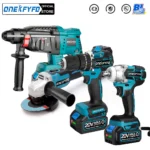 4ชิ้นชุดกดสิวไร้แปรงถ่าน172 Bor listrik + ประแจกระแทก2in1 + เจียรลูกหมู + สว่านไฟฟ้า