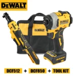 ชุดสว่านไร้สาย Dewalt 850 พร้อมไขควงไฟฟ้าแรงบิดสูง 512 ประแจบล็อกไฟฟ้าแบบไร้แปรงถ่าน ชุดคอมโบพร้อมกระเป๋า