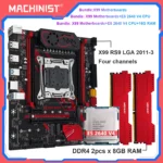 ชุดคอมโบเมนบอร์ด MACHINIST X99 RS9 รองรับ LGA2011-3 ชุดซีพียู Xeon E5 2640 V4 แรม DDR4 16GB 2666MHz รองรับ NVME M.2 สี่แชนแนล