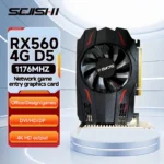 SEJISHI RX 560 4GB กราฟิกการ์ดเอเอ็มดี เรดออน RX560 4GB GDDR5 128 บิต 1176MHz การ์ดจอสำหรับเล่นเกมสำหรับพีซีเดสก์ท็อป