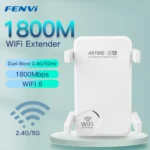 Fenvi ตัวขยายสัญญาณ WiFi6 AX1800ไร้สายแบบคู่ย่านความถี่2.4G/5GHz 802.11AX กิกะบิต Wi-Fi 6 Extender