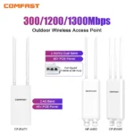 Comfast AC1200/600/300 High Power CPE WIFI Router/AP Wireless WIFI Repeater Extender Dual Band 2.4G/5G เสาอากาศรับสัญญาณสูง
