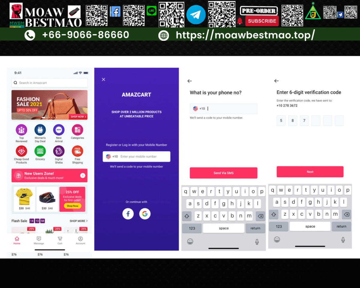 🇹🇭 ภาษาไทย AmazCart Flutter – สร้างร้านค้าออนไลน์บนมือถือได้ทันที! - Image 3