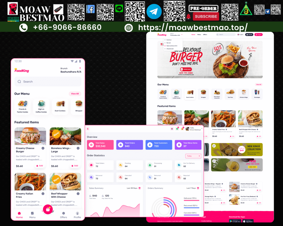 FoodKing – ระบบบริหารร้านอาหารและส่งเดลิเวอรีครบวงจร จัดการทุกอย่างในร้านด้วยระบบเดียว ✔️ - Image 4