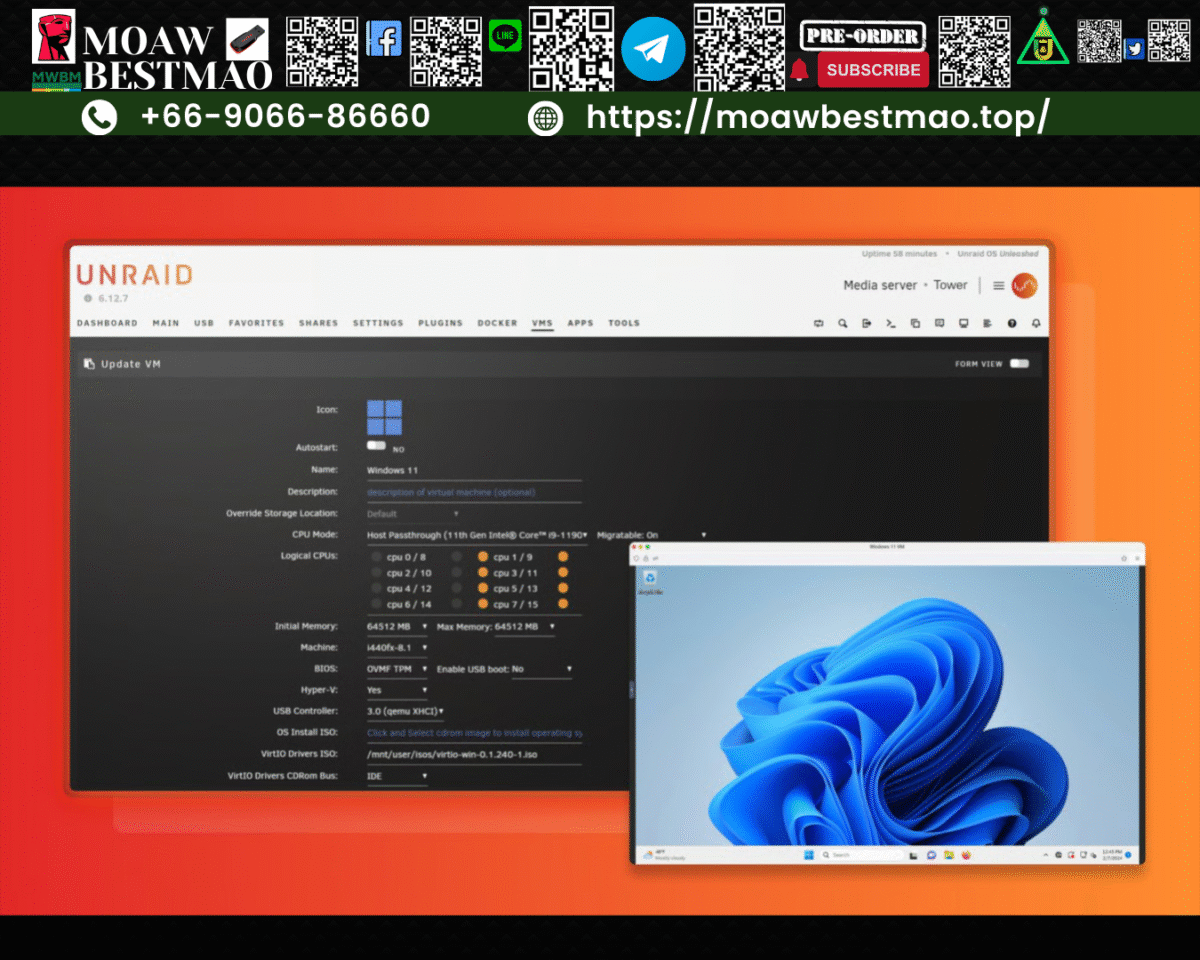 Unraid version 7.2.1  Your Hardware ล่าสุด พร้อมเฟชไดย์ ของแท้ - Image 8